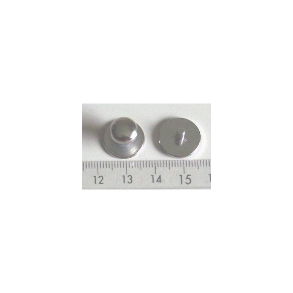 Lot de 5 boutons de cartouchière à vis finition nickelé BCV 3