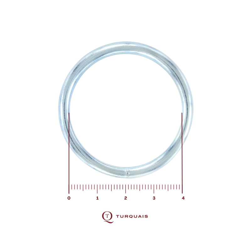 Anneau soudé 40 Fil 3.9 Zingué