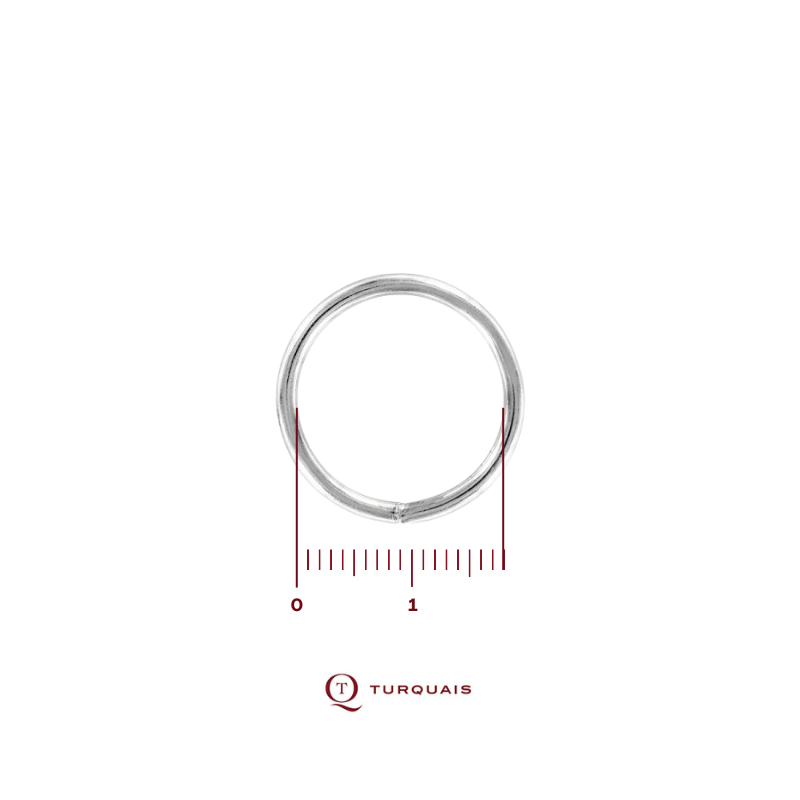 Anneau soudé 18 Fil 2  Nickelé